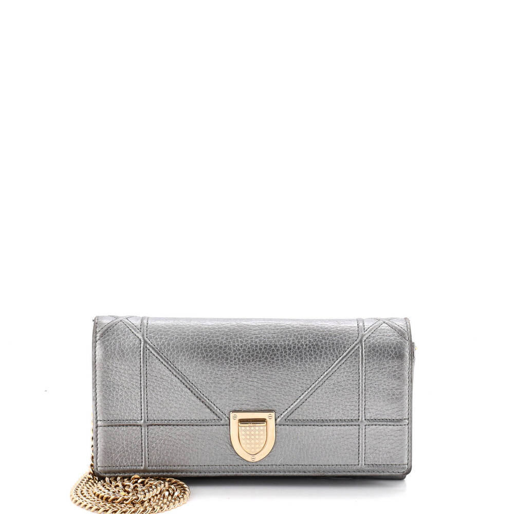 Christian Dior Diorama Croisiere Chain Wallet Grained Calfskin
